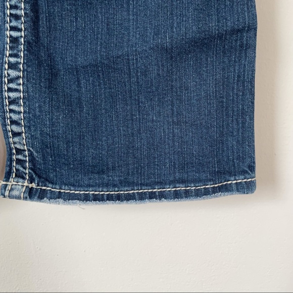 Silver Denim Jeans Embroidered Embellished White Thread Suki Bootcut Size 29x30 - Picture 6 of 14